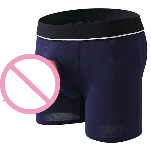 Herren Unterhose Open Pouch Loch Boxershorts Cockring Baumwolle Unterwäsche Boxershorts - Bild 20 von 45