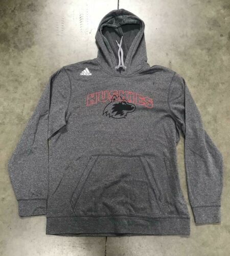 Authentic Adidas Washington Huskies Heather Gray Color Men's Hoodie Size Large - Picture 1 of 1