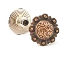 Chicago Screws Concho Antique Copper 3/16" 10 Pack 3306-28 by Stecksstore