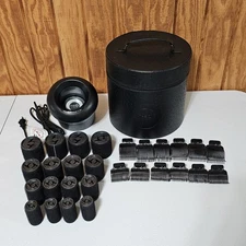 The O Cloud Nine Hot Roller System Set - 16 Rollers, Clips, Pod & Case - Works!