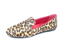 Birdies The Starling Slipper Womens Loafer Flat Leopard Calf Hair Size US 9