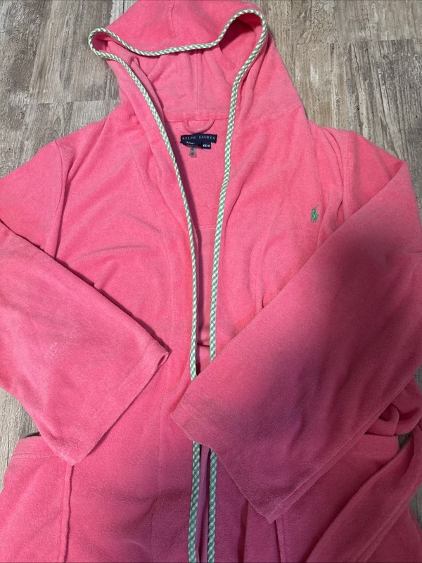 Ralph Lauren Woman’s Pink Terry cloth Robe Size XS/S
