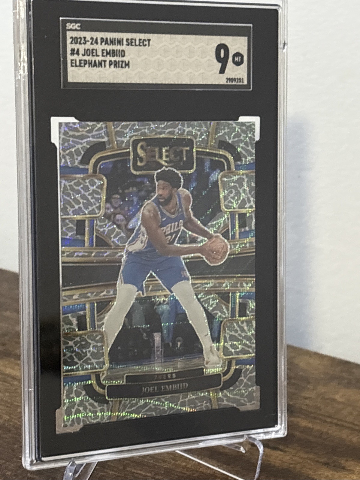 2023-24 Panini Select - Concourse Joel Embiid #4 Elephant Prizm