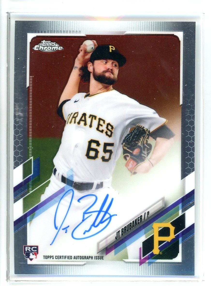 2021 Topps Chrome JT Brubaker RC Rookie Auto (DC)