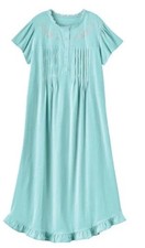Plus Size 2X Cozee Corner Spearmint Pajama Cotton Knit Night Gown GrannyCore