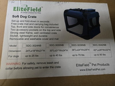 Eilte Field Soft Sided Crate BRAND NEW IN BOX