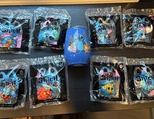 2022 McDonald's Happy Meal Toys Disney Stitch 1-8 Complete Set W/Stitch Tumbler