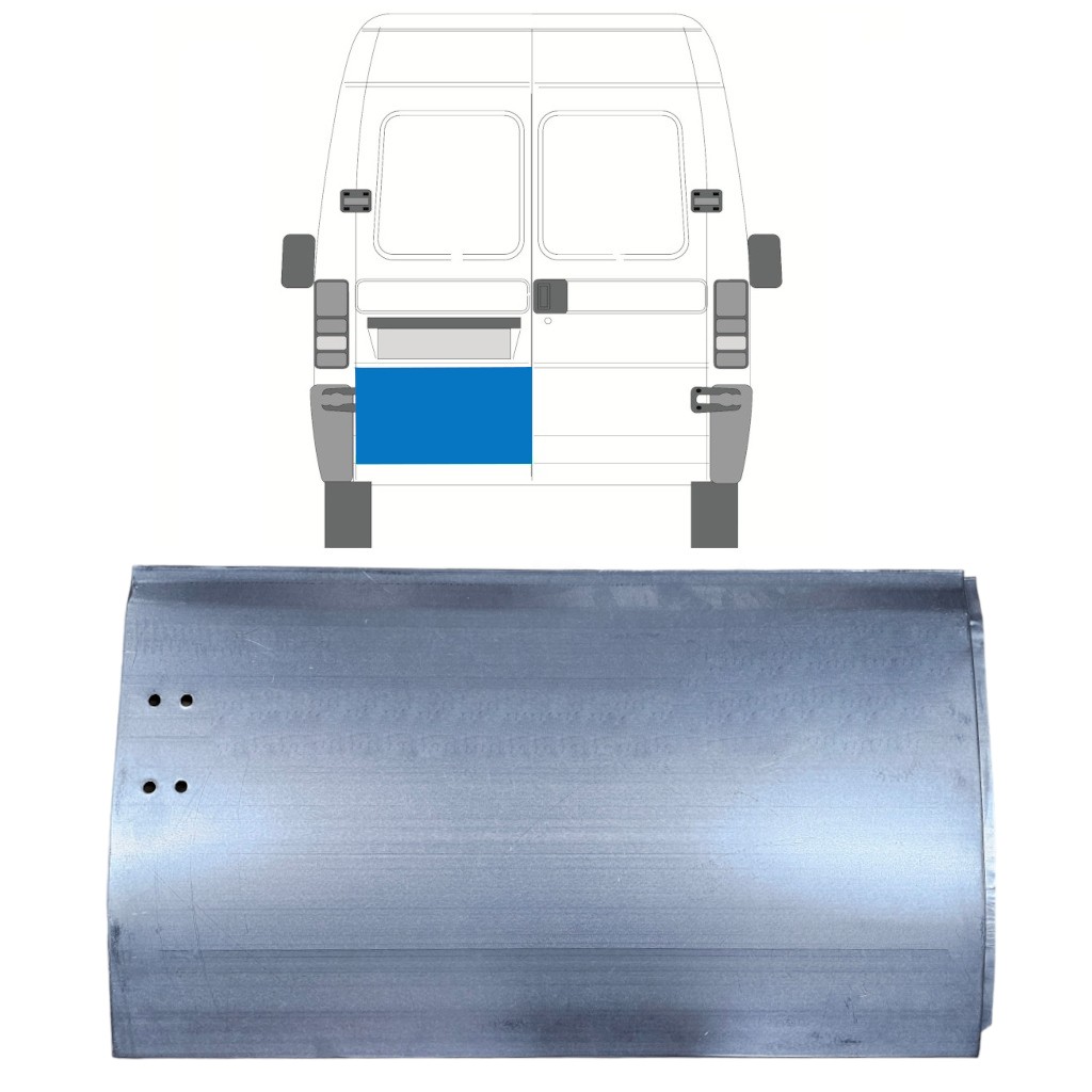 Outer rear door repair panel for Peugeot Boxer 1994-2002 / Left