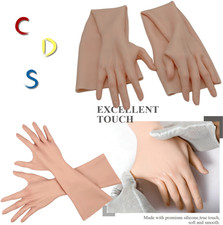 Realistic Silicone Glove Hand Skin Cover Scars Hand Sleeve Cosplay Crossdresser