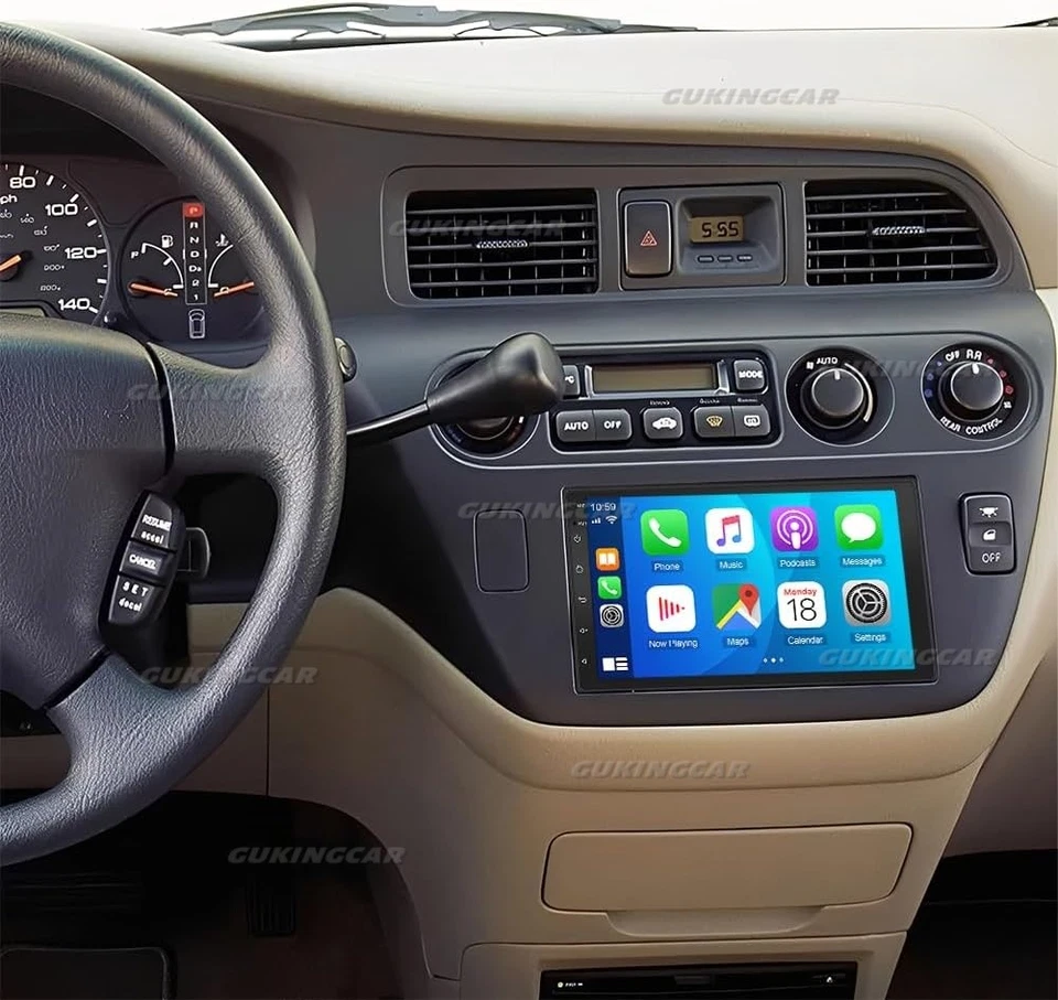 For 1999-2004 Honda Odyssey 7" Carplay Android 14 Car Stereo Radio GPS Navi SWC - Imagem 4 de 4