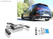 Fox Edelstahl Sportauspuff VW Golf 7 GTI 245 je 100mm doppelwandig