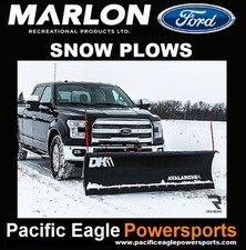 Ford Snowbear 88 X 26 Universal Mount T-frame Snow Plow Kit W Winch Remote