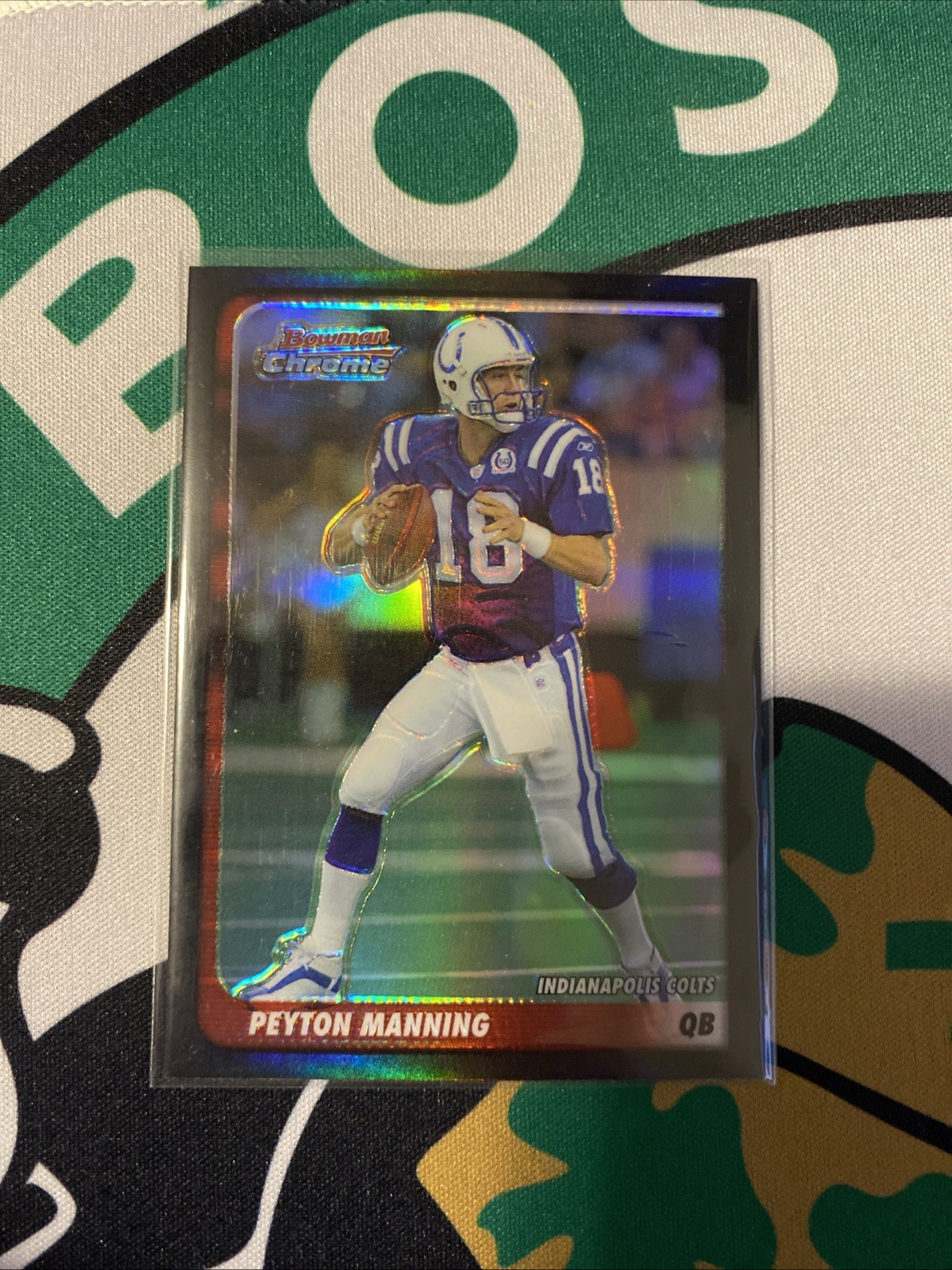 2003 Bowman Chrome Peyton Manning Refractor /500 #38 Patriots