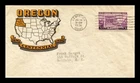 US COVER OREGON TERRITORY CENTENNIAL FIRST DAY ISSUE SCOTT 783