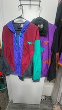 Nike Flight Mens L Colorblock Windbreaker Jacket Full Zip Retro 90s
