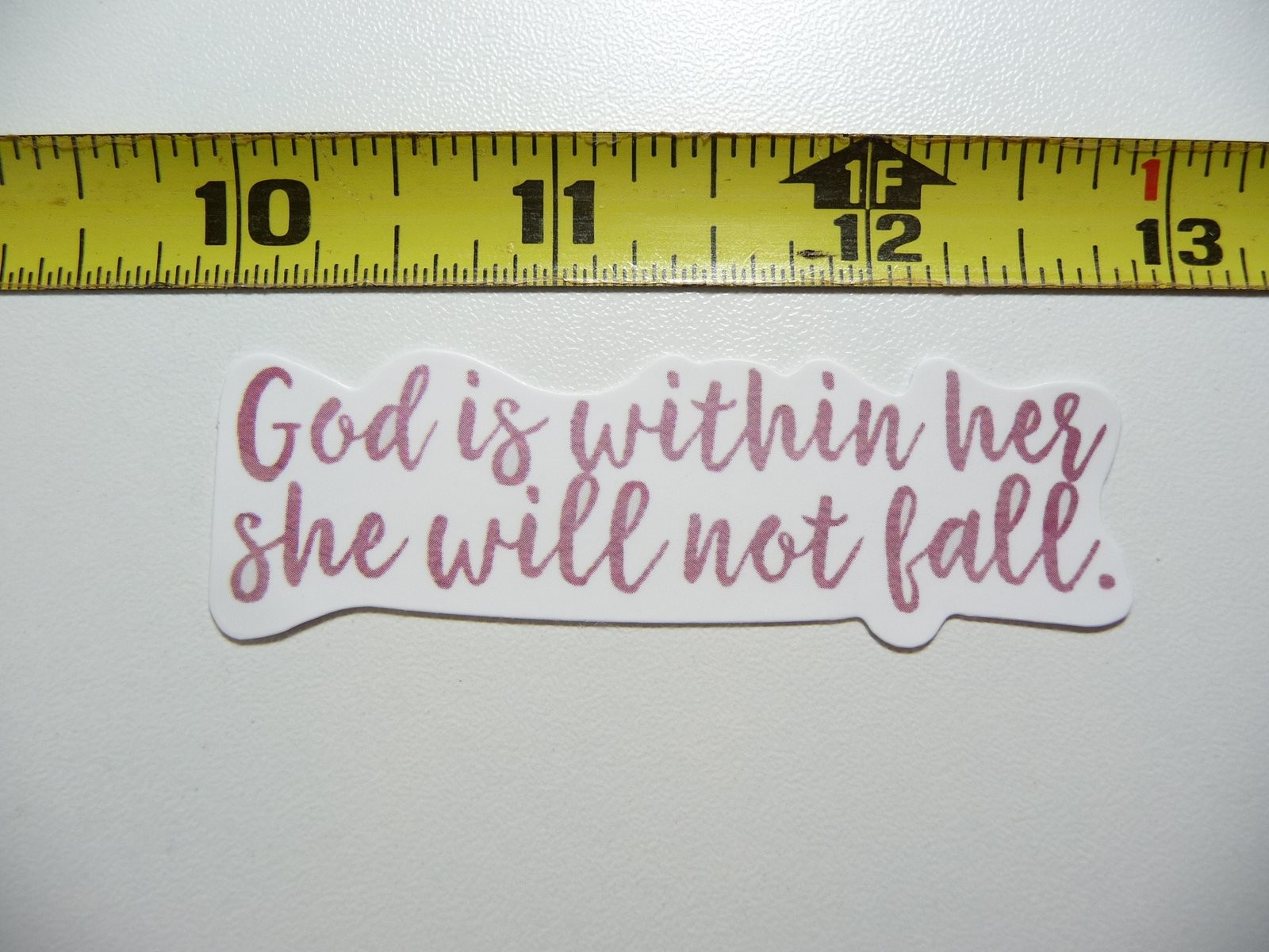 Religious Faith Decal Sticker for Car Window or Wall