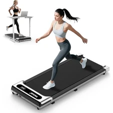 Under Desk Walking pad Treadmill, 2.5HP Walking Pad with Remote and LED Display
