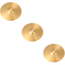 3 Pack Vintage Drum Cymbal Hand Cymbals Old School Ride with Stand