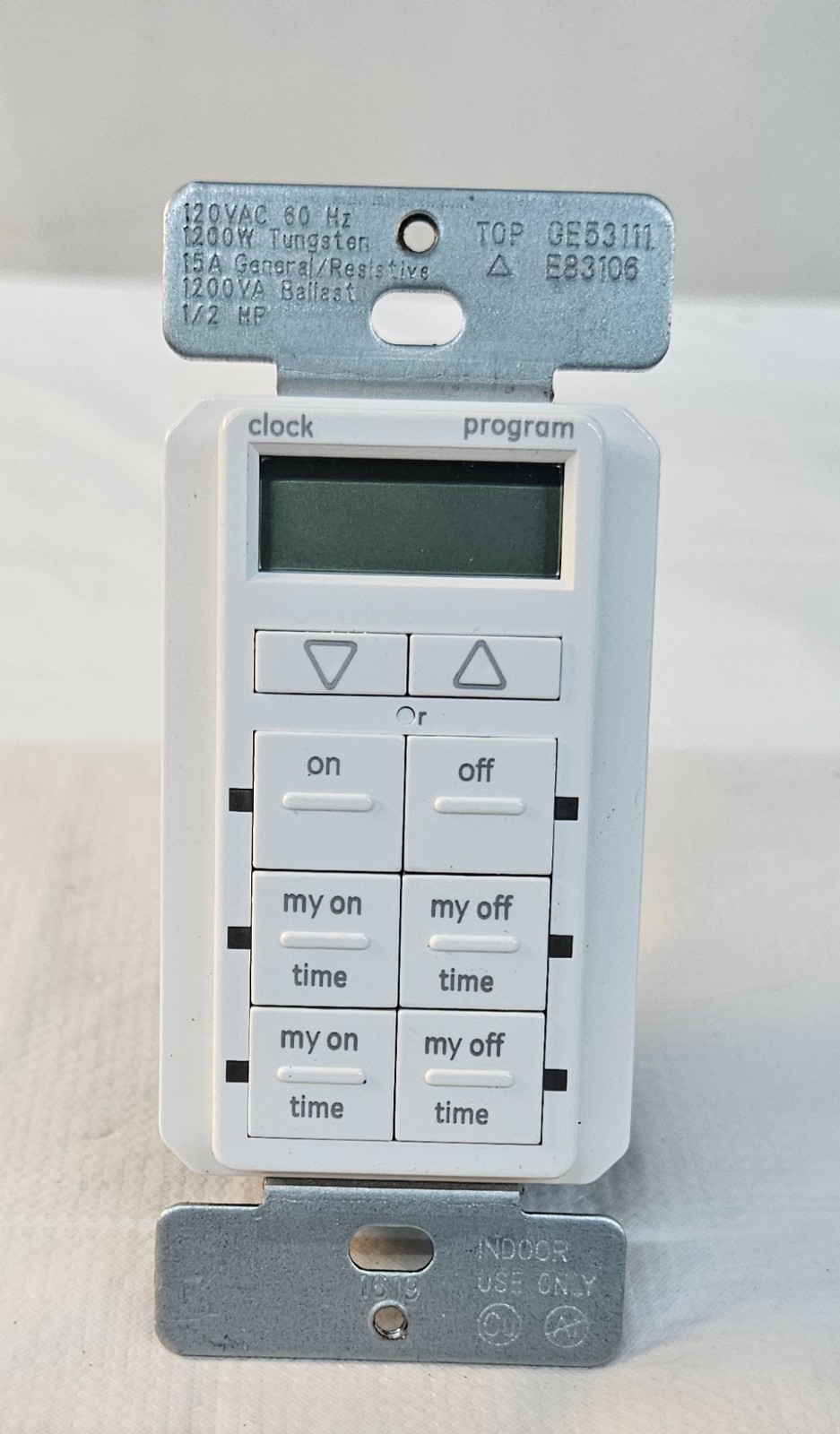 NEW-Loose Defiant Easy Set In-Wall Digital Timer 1001 549 998 15A 120V GE53111