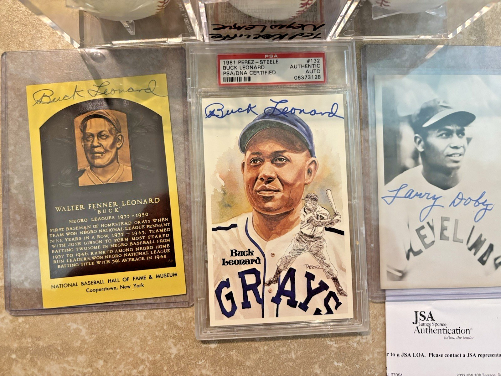 Blow-out Seven  Negro League Legends All Signed  Autographs! No junk!! PSA JSA view 4