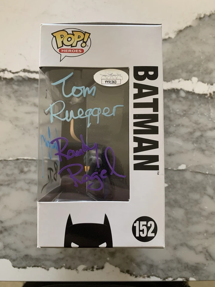 RARO Batman La Serie Animada Autografiado Funko Pop 5 Firmas Kevin Conroy Foto 2 de 4