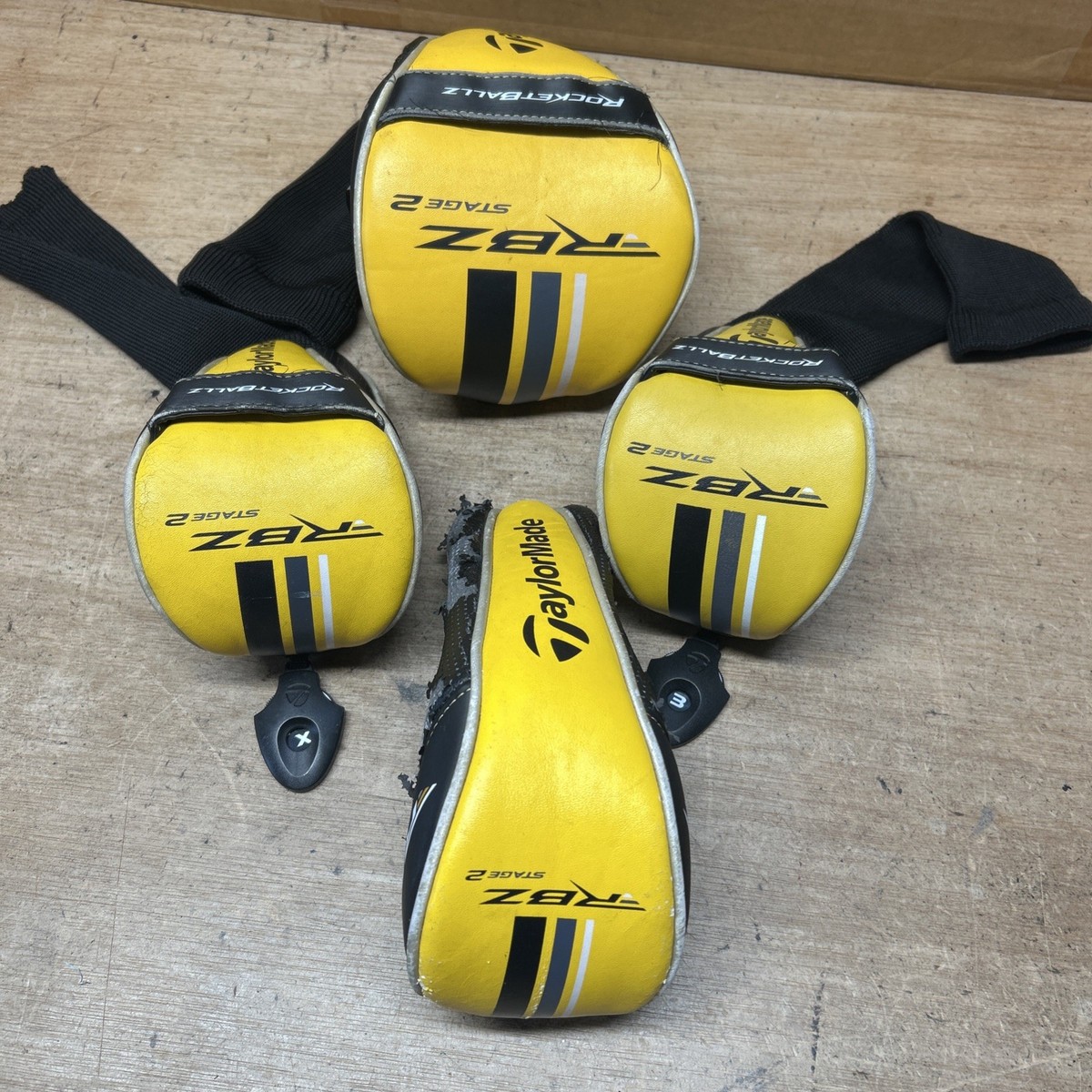 B2 Set Of 4 Taylormade RBZ Stage 2 Driver 2 Fairway Wood 1 Hybrid