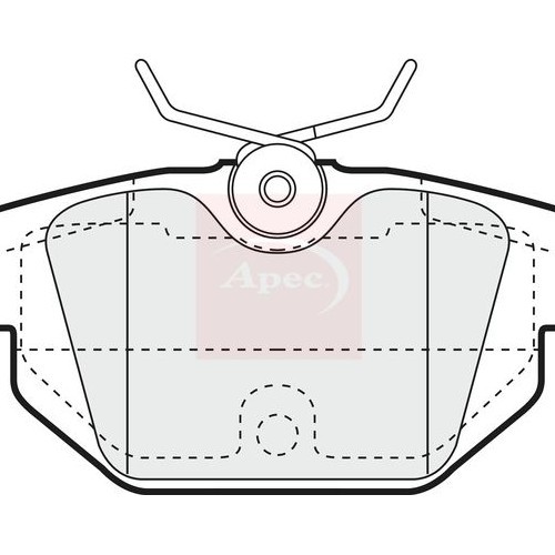 Apec Bremsbelag-Satz FüR Scheibenbremsen PAD1058-image