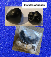 Lot of 9 Plastic Safety Animal Noses for Teddy Bears and Stuffed Animals crafts