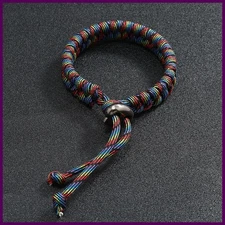 Noter Handwoven Paracord Survival Bracelet Homme Adjustable Punk Jewelry For Men