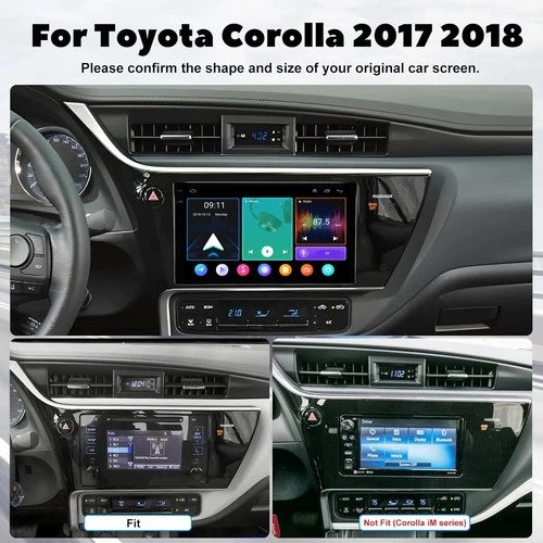 9" Android 14 Car Stereo Radio For Toyota Corolla 2017-2018 Carplay GPS Navi SWC - Bild 4 von 18