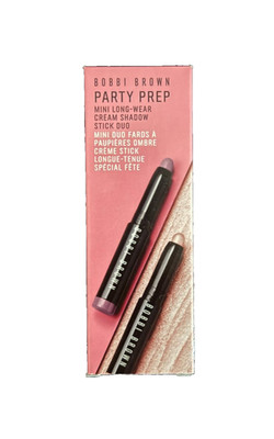 Bobbi Brown Party Prep MiniLongWearCream Shadow StickDuo-Golden Pink-Dusty Mauve