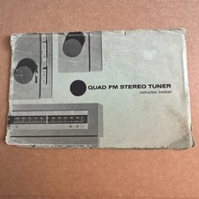 Quad FM3 Stereo Tuner Instruction booklet no diagram 