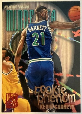 Kevin Garnett RC #490 Rookie Phenom Hot Packs 1995-96 Fleer 