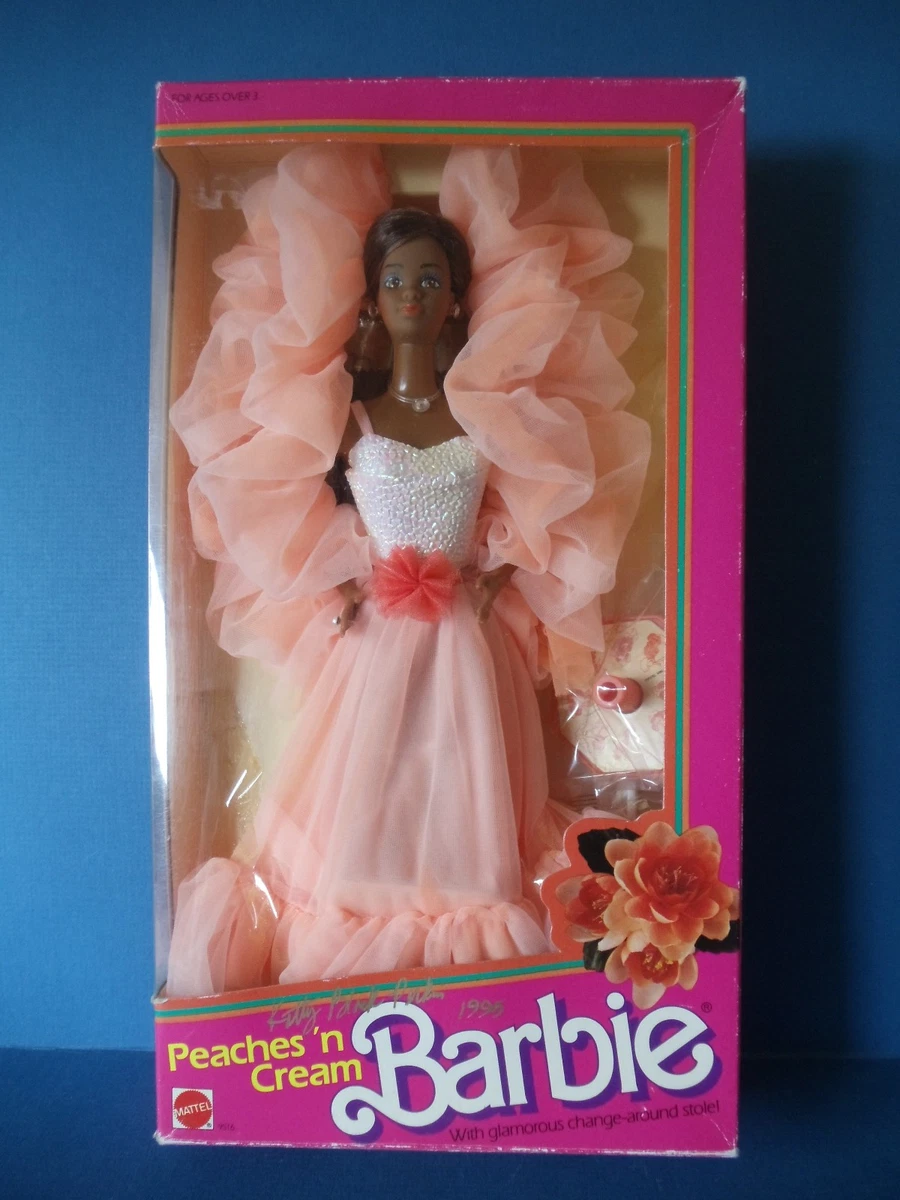 Barbie vintage 1984 Mattel Peaches 'N Cream - Robe pêche emblématique
