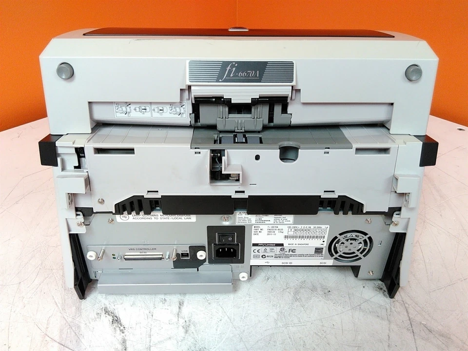 Fujitsu fi-6670A Color Duplex Document Scanner NO Trays - Image 4 of 4
