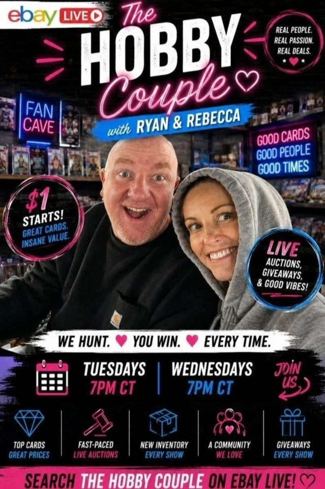 The Hobby Couple - Good Cards - Good People - Good Times! $1 Starts!