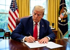 Donald  Trump Oval Office AI Generated Photo MAGA White House USA 8X10 Print