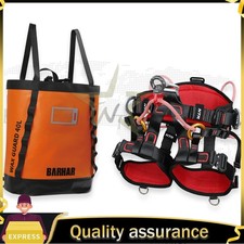 Tree Care Saddle Arborist Climbing Rope Bag and Sit Harness Fast Ship