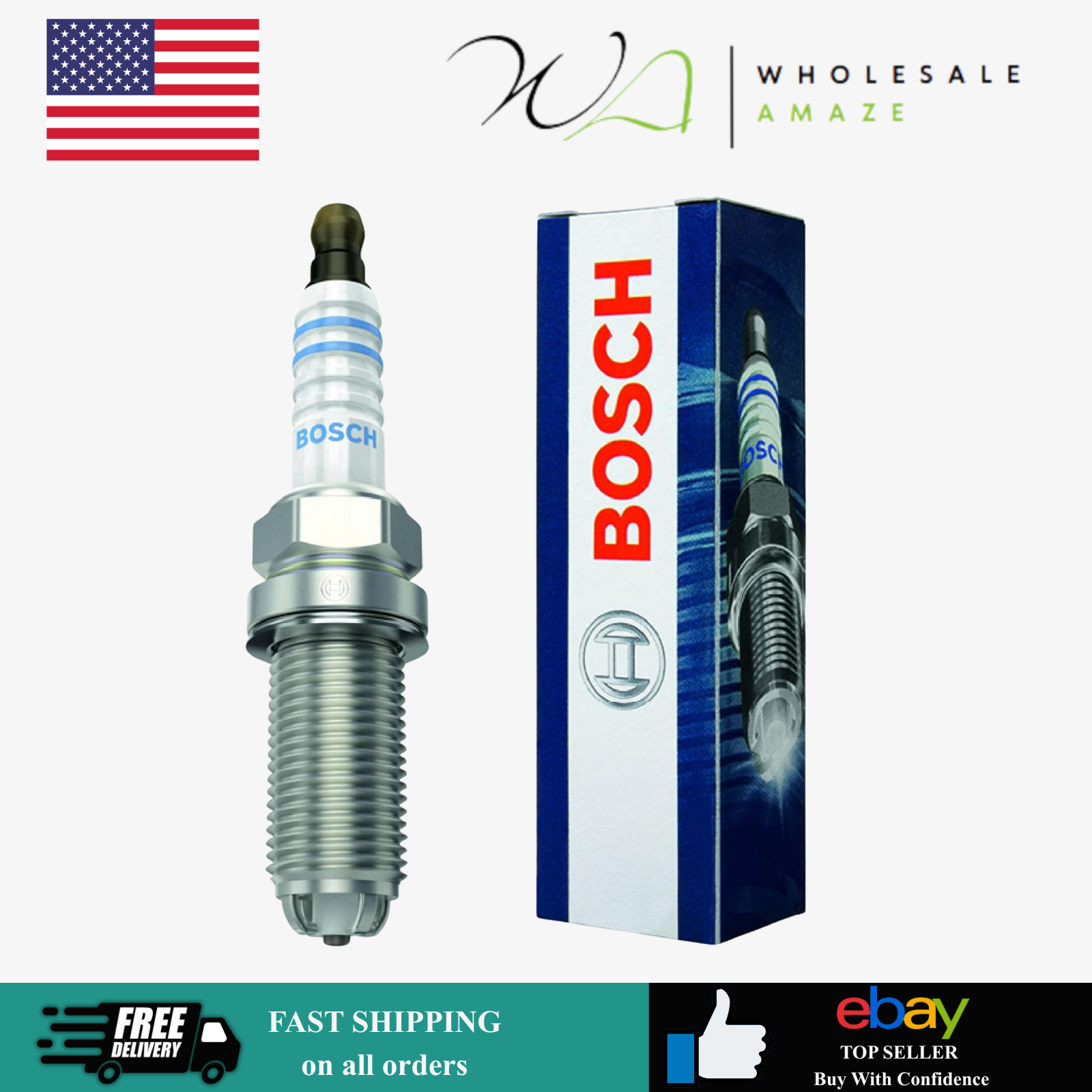 BOSCH FGR5NQE04 Copper with Nickel Spark Plug - Single