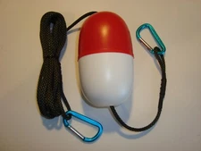 Kayak Canoe Anchor Trolley 3"x 5" Float Buoy and 12' Rope Tow Line or Throw Line