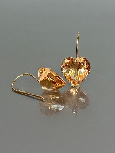 Orecchini Cuore Ametrina 14x14mm Argento Sterling 925 Gioielli Pietra Nascita Orecchini - Foto 49 di 78