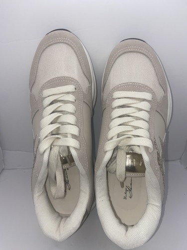 Vintage Havana sneakers Womens 8 Beige Nude Glitter Run Shoes Star - Picture 5 of 10
