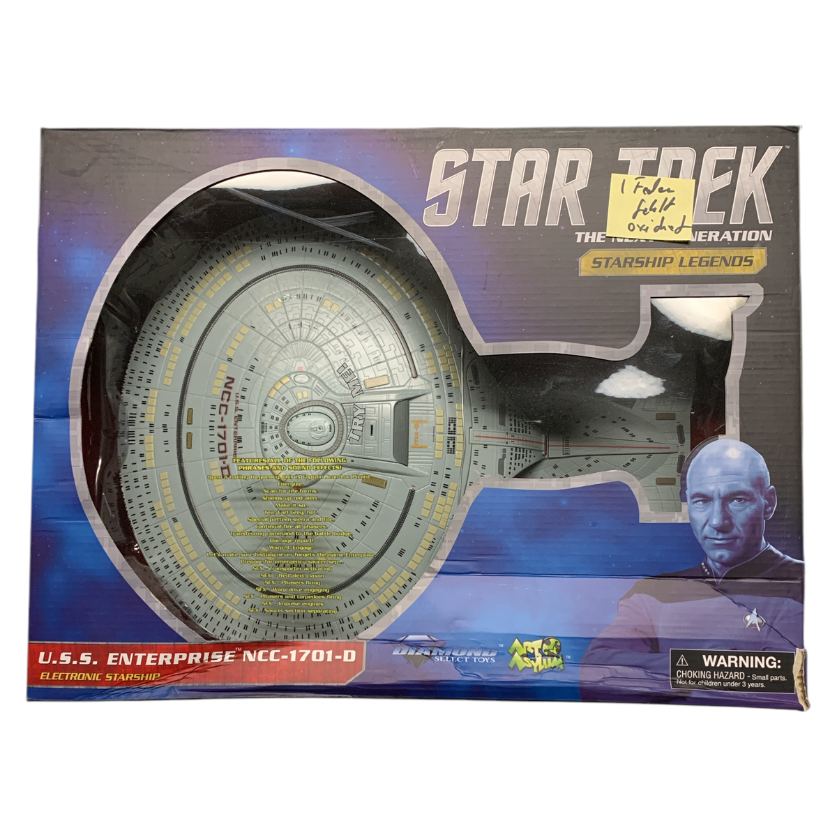 Star Trek ENTERPRISE NCC 1701-D Ship Diamond Art Asylum out of