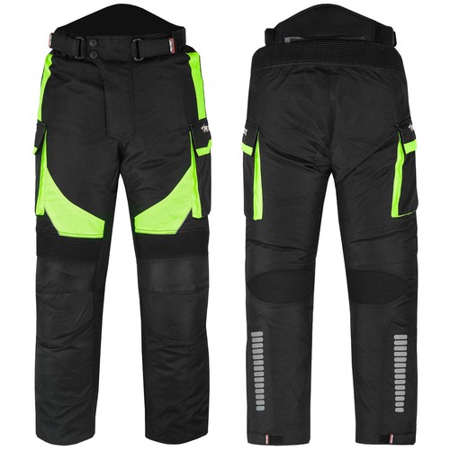 Men Motorcycle Motorbike Waterproof Suits Leather Boots Gloves CE Armoured - Picture 8 of 13