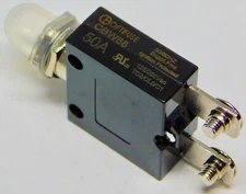 Lot of 50 Optifuse CBW68 50A 125/250VAC Push to Reset Circuit Breaker 