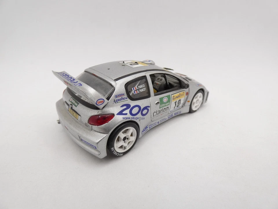 Peugeot 206 WRC Panizzi #10 Rally Installa Carlo 2000 1/43 NOREV Difetto - Immagine 2 di 2