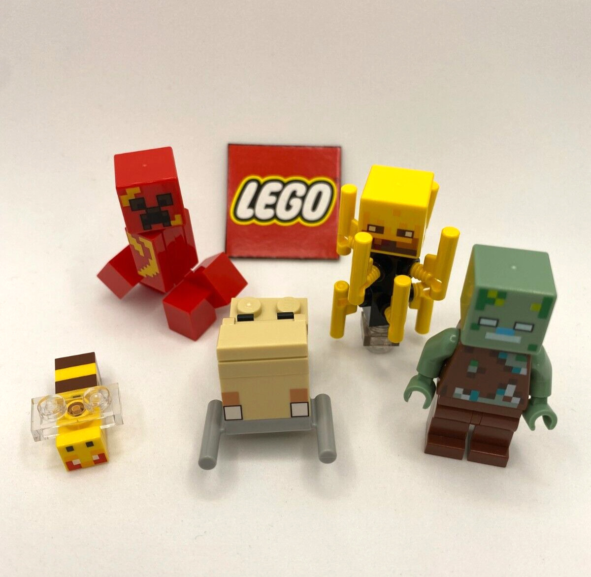 Lego Minecraft Minifigure Lot of Mobs - Blaze + Creeper + More! - Brand New!