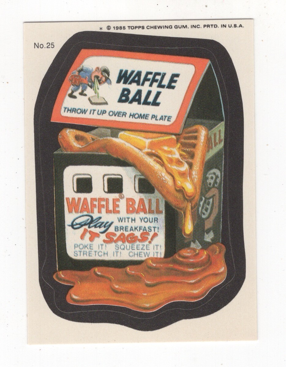 コレクション WaffleCampany 1985 TOPPS WACKY PACKAGES - WAFFLE BALL #25 | eBay