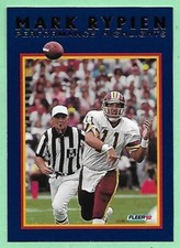 1992 Fleer Football Performance Highlights Mark Rypien #6 Redskins👍