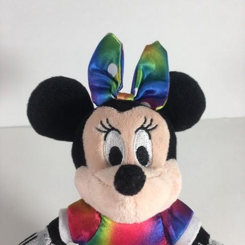 Ty Beanie Sparkle Disney Minnie Mouse Rainbow Polka Dress 2014 plush - Picture 6 of 7